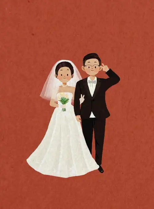 手绘头像婚纱照绘制卡通动漫画原创设计情侣笔画手绘真人漫画