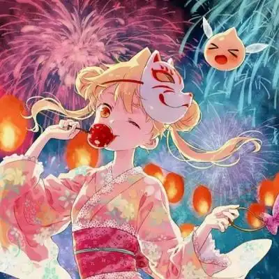 古风动漫女头狐狸面具