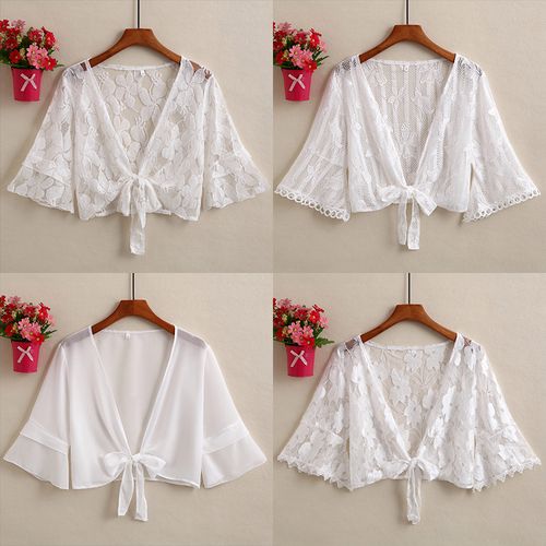 新款防晒小披肩夏季防晒外搭配裙子外套短款百搭洋气薄款短款外套