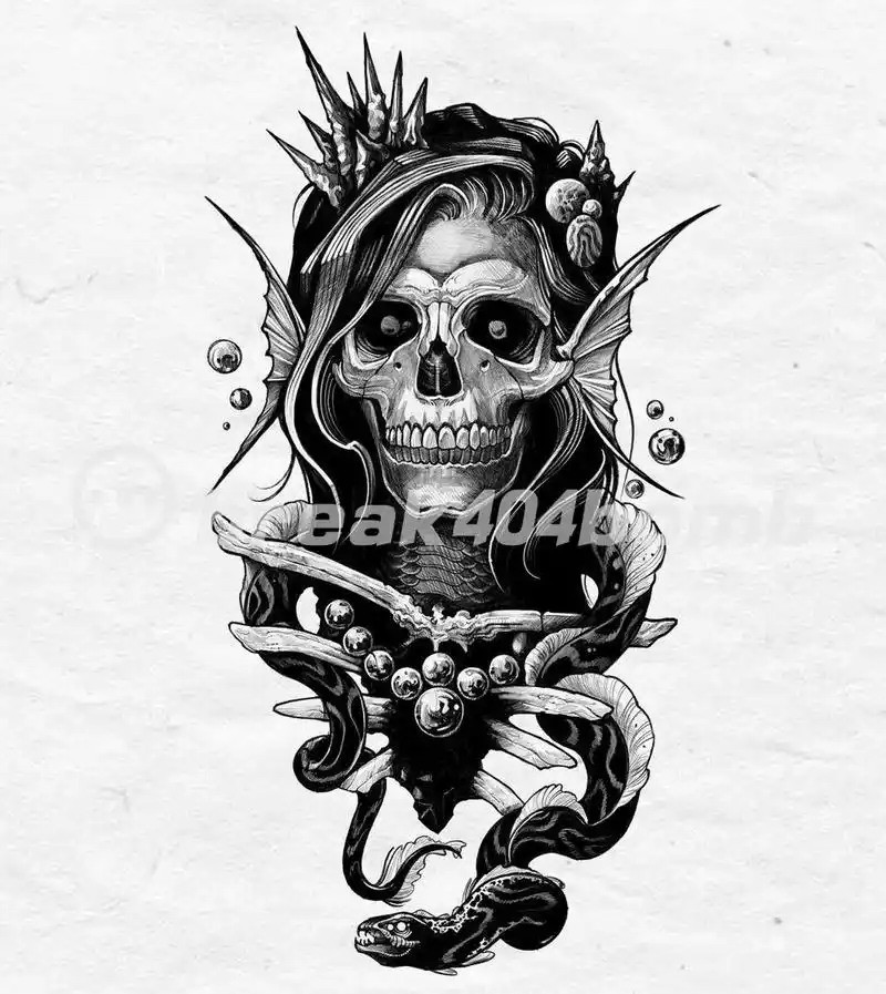 暗黑欧美风格手稿丨暗黑纹身手稿 [汗]适合暗黑的朋友都纹身图案