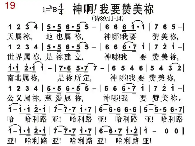 19,神啊!我要赞美你ppt