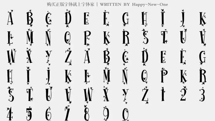 happy-new-one免费字体下载 - 英文字体免费下载尽在字体家