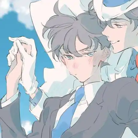 头像/小兰/柯南/工藤新一/怪盗基德/黑羽快斗/中森青子cp灵感二宫津该