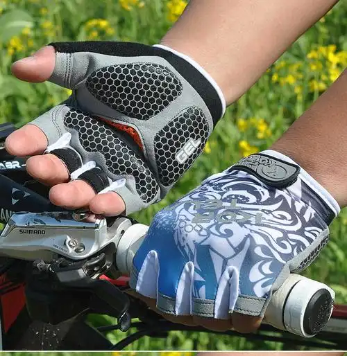 山地车手套骑行手套运动防震半指攀爬女男卡丁车自行车天装备山地车82