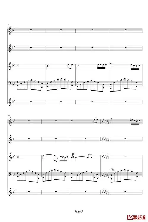 诉衷情钢琴谱-宝贝宅5