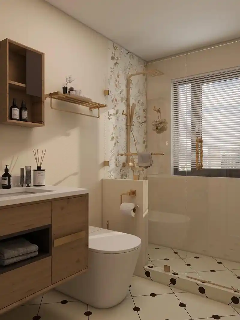 不开玩笑07再小的卫生间这么装都会很好看.