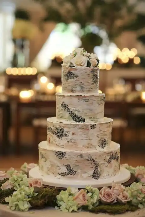 birch - wedding cake by sweetsisterscakes.com.