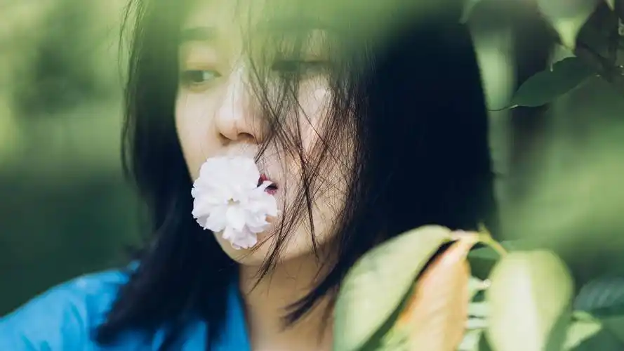 森系清新美女唯美气质妩媚优雅户外写真