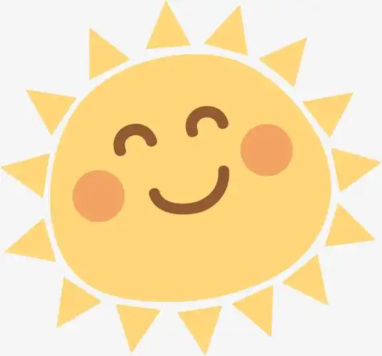 卡通黄色太阳