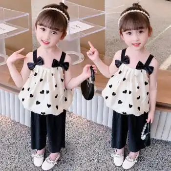 阔腿裤小女孩宝宝夏季清凉透气两件套图片色80码建议身高7080cm01岁