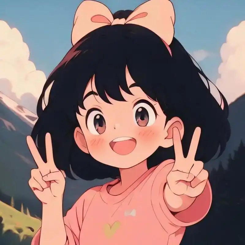 来给生活比个耶～#头像# #动漫