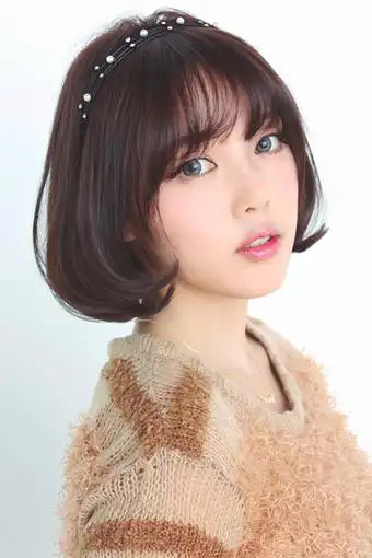 小七新款梨花烫内扣bobo头短发套