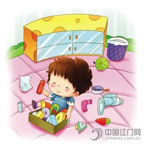 爱惜玩具的简笔画