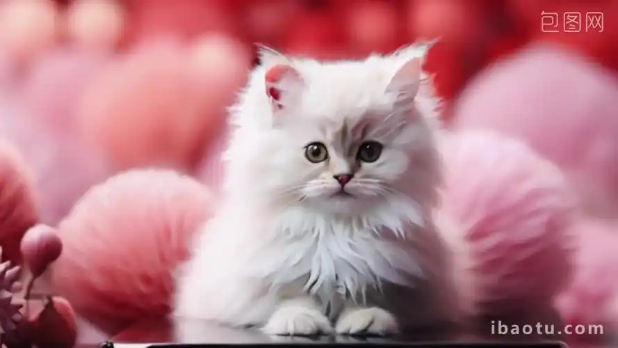 宠物小猫哺乳可爱猫小奶猫