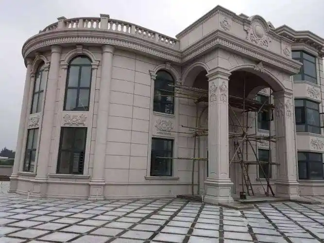 大理石装饰石材效果图设计欣赏独立别墅石材门头展示,你想要的这里都