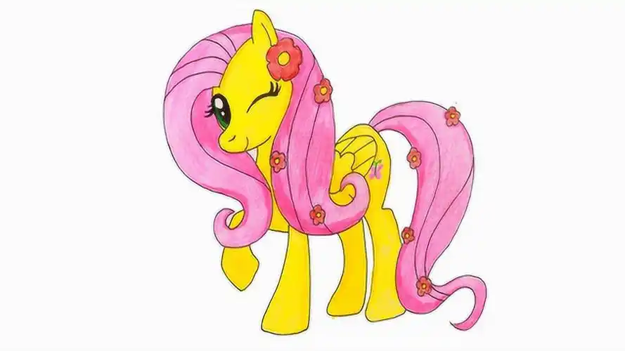 画一幅小马宝莉中温柔如水的柔柔_腾讯视频