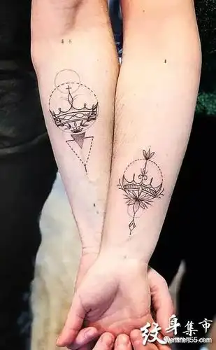 情侣纹身,友谊纹身,情侣友谊手稿图案大全