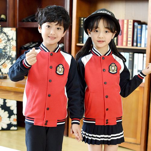 校服小学生运动服装幼儿园园服春秋冬季韩版儿童装棒球服班服套装
