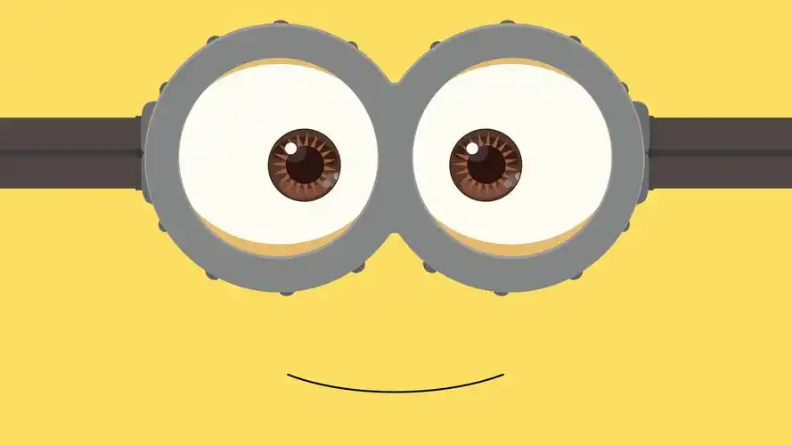 一只眼睛小黄人呆萌可爱桌面壁纸高清大图预览1920x1080_卡通动漫下载