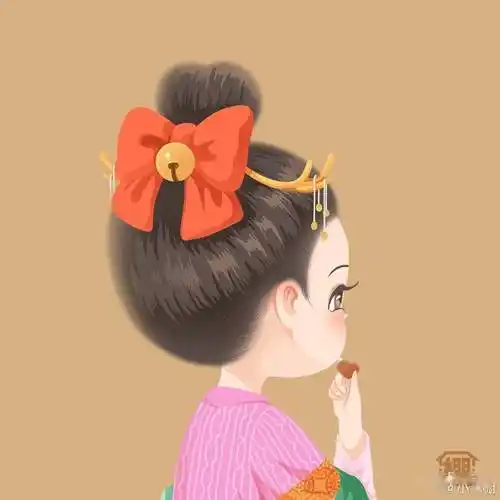 q版汉服靓女头像一整个被可爱住了