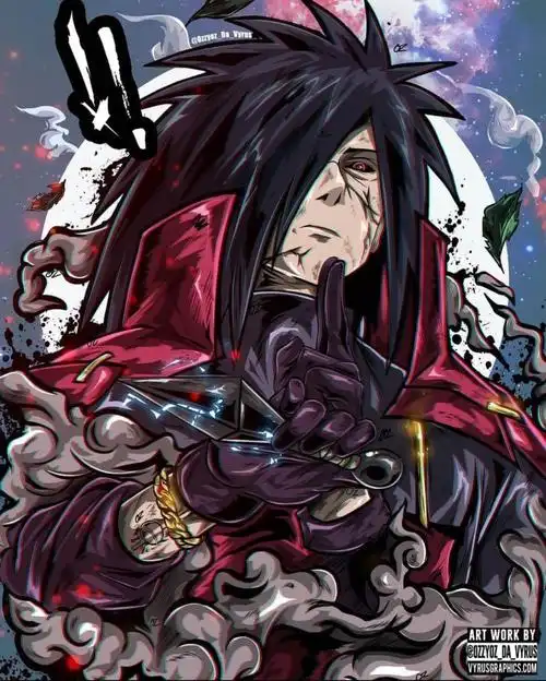 画师笔下的火影忍者这个画风相当狂野鸣人霸气感十足