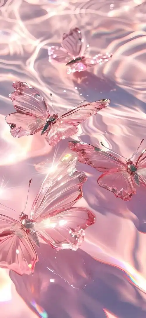 流光溢彩的粉色壁纸