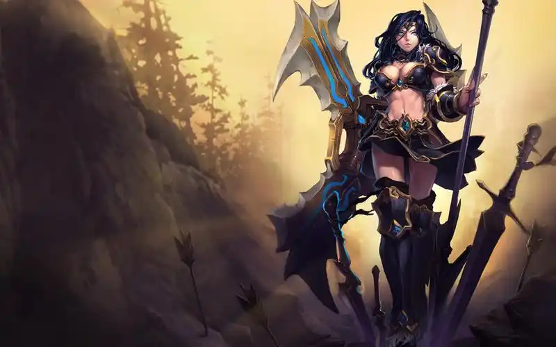 英雄联盟战争女神希维尔,英雄联盟,希维尔,美女,高清壁纸,桌面图片