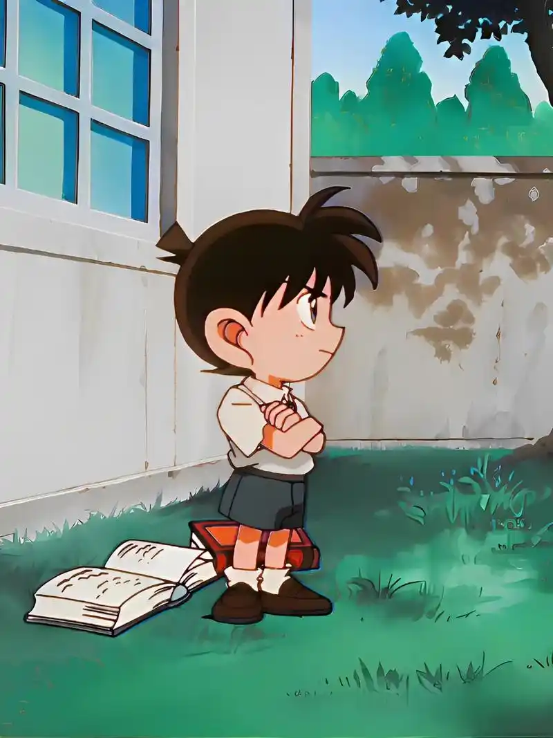 以前圆脸画风的柯南超可爱#名侦探柯南 - 抖音