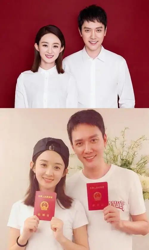 赵丽颖过生日晒结婚证冯绍峰发了这两个字评论都炸了