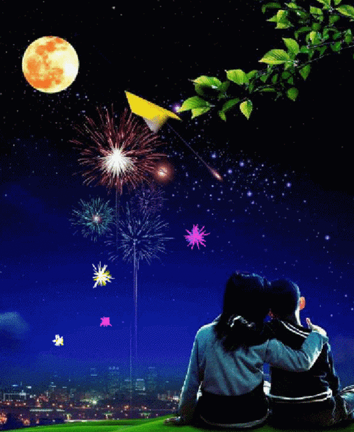 【gif-动图】— 城市夜景亮化gif图片