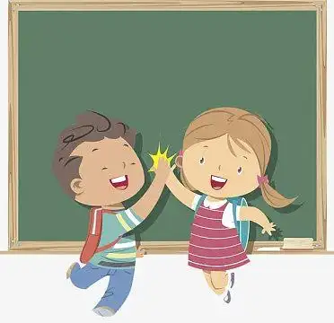 卡通小学生人物素材_卡通小学生人物图片元素-觅元素