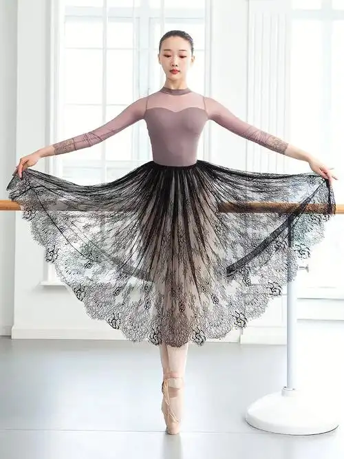 78小茉莉舞蹈蕾丝大裙摆超仙长裙78