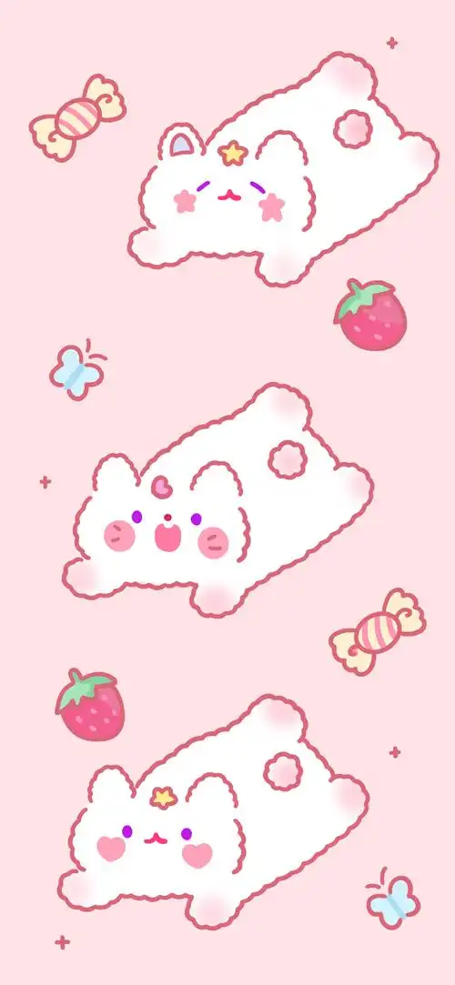 少女心粉色可爱手机壁纸