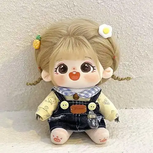 娃衣便宜衣服女娃连衣裙套装送女生礼物娃衣20cm现货棉花娃娃正版