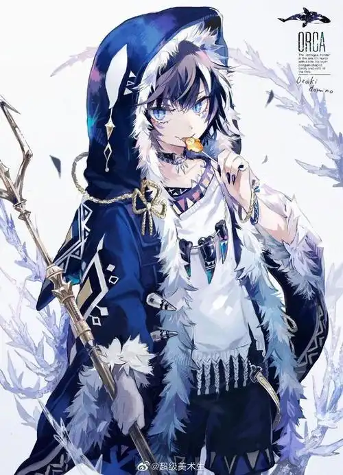 画风精致的动物拟人化少年,人物插画设计师:ozadomi