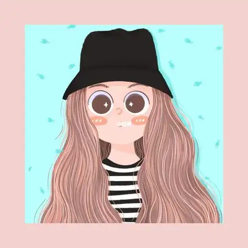 画个浓密秀发的小姐姐