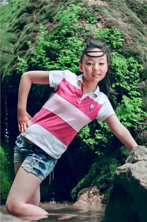 11岁少女生日写真求后期