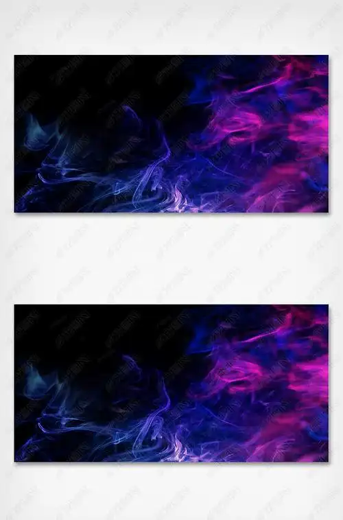 蓝紫色抽象渐变火焰