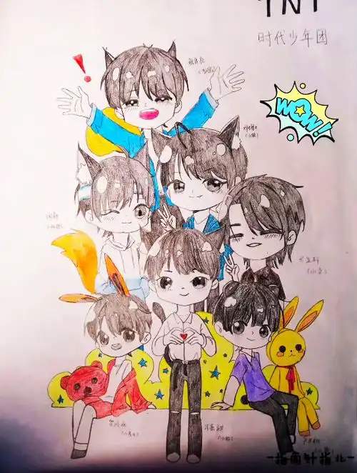 【时代少年团/手绘】上楼以来,我画疯了