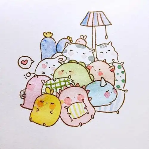 简笔画教程萌物萌萌哒小动物简笔画9张five.