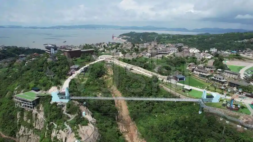 玉环干江玻璃桥航拍素材dji_0642
