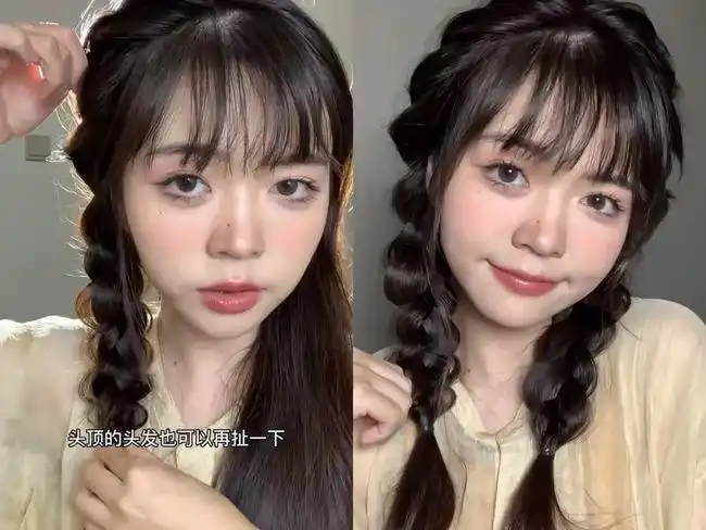 2款高回头率发型正确绑法:双马尾辫这样扎才能告别土气look!