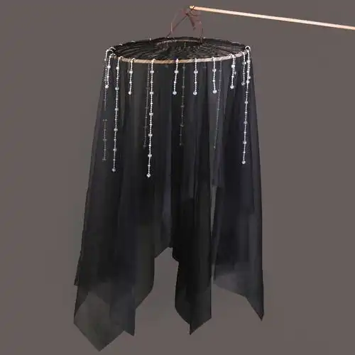 新品面纱古风古风斗笠面纱汉服帷帽幕篱晒遮脸幕帘cos古装女侠客拍照