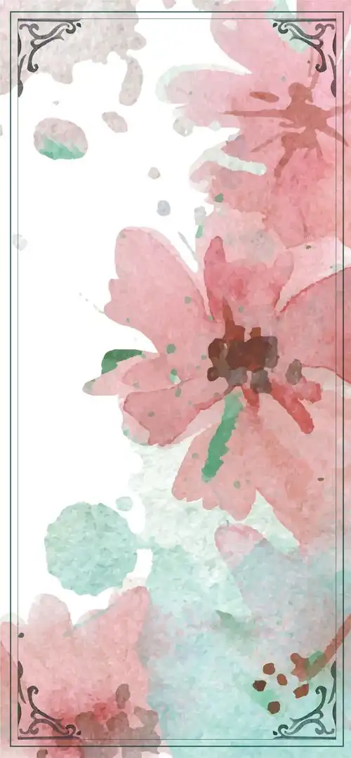 水彩海报背景素材 - 当图网