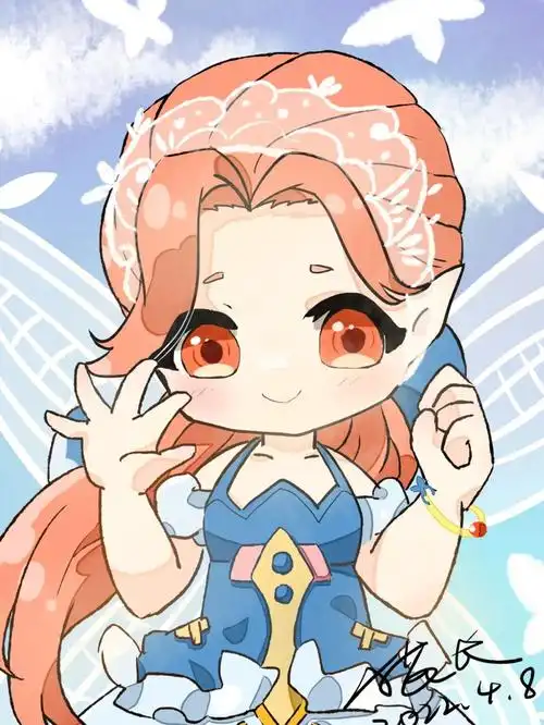 q版人物  #寻找小红书绘画大神  #头像约稿#王者荣耀艾琳