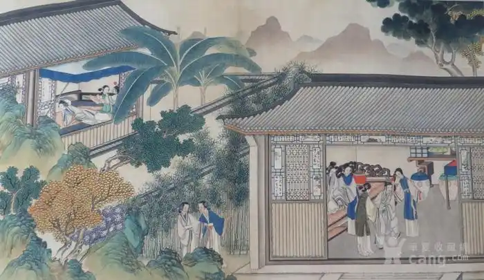 华夏古玩城 字画 其它 > 庭院仕女图 品相:全品