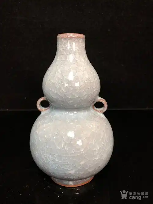 官窑冰片纹葫芦瓶