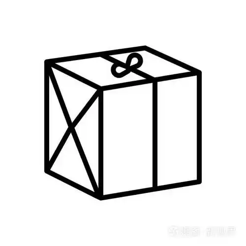 包裹包裹的黑线图标