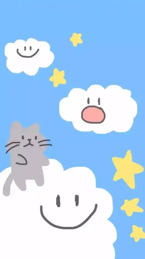 唯美可爱卡通插画