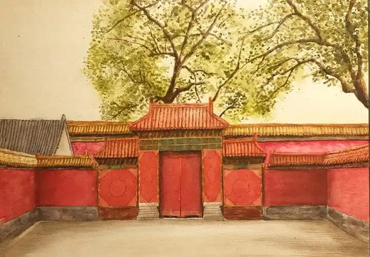 水彩故宫系列